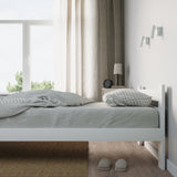 Lit en bois avec sommier à lattes, lit moderne, cadre de lit en pin massif, lit simple, lit en bois massif, classique Confortable et durable | Maison de campagne bohème scandinave