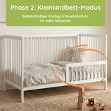 Kids Collective Babybett Kinderbett Gitterbett mit Rausfallschutz Baby Bett | stabiles Buchenholz | Juniorbett | made in Europe | Kinderzimmer Jugendzimmer Möbel | 60x120 & 70x140 cm