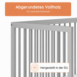 Kids Collective Babybett Kinderbett Gitterbett mit Rausfallschutz Baby Bett | stabiles Buchenholz | Juniorbett | made in Europe | Kinderzimmer Jugendzimmer Möbel | 60x120 & 70x140 cm