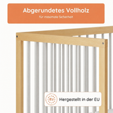 Kids Collective Babybett Kinderbett Gitterbett mit Rausfallschutz Baby Bett | stabiles Buchenholz | Juniorbett | made in Europe | Kinderzimmer Jugendzimmer Möbel | 60x120 & 70x140 cm