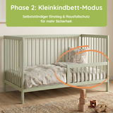 Kids Collective Babybett Kinderbett Gitterbett mit Rausfallschutz Baby Bett | stabiles Buchenholz | Juniorbett | made in Europe | Kinderzimmer Jugendzimmer Möbel | 60x120 & 70x140 cm