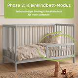 Kids Collective Babybett Kinderbett Gitterbett mit Rausfallschutz Baby Bett | stabiles Buchenholz | Juniorbett | made in Europe | Kinderzimmer Jugendzimmer Möbel | 60x120 & 70x140 cm