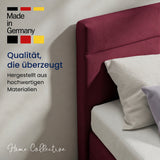 Home Collective Boxspringbett 160x200 180x200 200x200 Bett Doppelbett Polsterbett Bonnell H2/H3 Matratze, gepolstertes Kopfteil | Microvelours