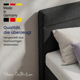 Home Collective Boxspringbett 160x200 180x200 200x200 Bett Doppelbett Polsterbett Bonnell H2/H3 Matratze, gepolstertes Kopfteil | Microvelours