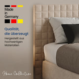 Home Collective Boxspringbett 160x200 180x200 200x200 Bett Doppelbett Polsterbett Bonnell H2 & Kaltschaum H3 Matratze, gepolstertes Kopfteil | VARDO-Stoff