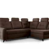 Home Collective Ecksofa Sofa Couch Wohnlandschaft ausziehbar inkl. Bettkasten Schlafsofa Gästebett 250x200 cm L-Form | weicher Stoff & Bonnell-Federkern | verstellbare Kopfstützen