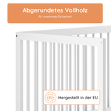 Kids Collective Babybett Kinderbett Beistellbett | Modulares Gitterbett Lattenrost 3-fach höhenverstellbar & abnehmbare Sprossen | Baby Bett Holz Kinderzimmer | 60x120 & 70x140 cm