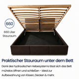 Home Collective Bett Doppelbett Polsterbett Bettgestell mit Lattenrost & Stauraum 120x200 140x200 160x200 180x200 cm mit Bettkasten, Kopfteil mit 3 Paneelen | weicher Samt