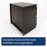 Home Collective Nachttisch Nachtkommode mit 2 Schubladen | Beistelltisch Nachtkonsole Nachtschrank | Schlafzimmer Jugendzimmer Möbel | modernes griffloses Design