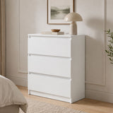 Home Collective Kommode Sideboard mit 3-6 Schubladen | Schubladenkommode Kommodenschrank Anrichte Schrank | Schlafzimmer Jugendzimmer Flur Möbel | modernes griffloses Design
