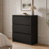 Home Collective Kommode Sideboard mit 3-6 Schubladen | Schubladenkommode Kommodenschrank Anrichte Schrank | Schlafzimmer Jugendzimmer Flur Möbel | modernes griffloses Design