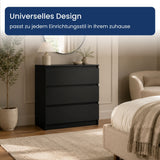 Home Collective Kommode Sideboard mit 3-6 Schubladen | Schubladenkommode Kommodenschrank Anrichte Schrank | Schlafzimmer Jugendzimmer Flur Möbel | modernes griffloses Design