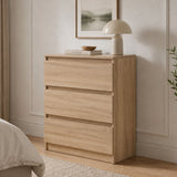 Home Collective Kommode Sideboard mit 3-6 Schubladen | Schubladenkommode Kommodenschrank Anrichte Schrank | Schlafzimmer Jugendzimmer Flur Möbel | modernes griffloses Design