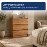Home Collective Kommode Sideboard mit 3-6 Schubladen | Schubladenkommode Kommodenschrank Anrichte Schrank | Schlafzimmer Jugendzimmer Flur Möbel | modernes griffloses Design
