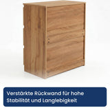 Home Collective Kommode Sideboard mit 3-6 Schubladen | Schubladenkommode Kommodenschrank Anrichte Schrank | Schlafzimmer Jugendzimmer Flur Möbel | modernes griffloses Design