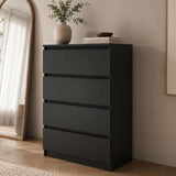 Home Collective Kommode Sideboard mit 3-6 Schubladen | Schubladenkommode Kommodenschrank Anrichte Schrank | Schlafzimmer Jugendzimmer Flur Möbel | modernes griffloses Design
