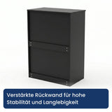 Home Collective Kommode Sideboard mit 3-6 Schubladen | Schubladenkommode Kommodenschrank Anrichte Schrank | Schlafzimmer Jugendzimmer Flur Möbel | modernes griffloses Design