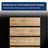 Home Collective Kommode Sideboard mit 3-6 Schubladen | Schubladenkommode Kommodenschrank Anrichte Schrank | Schlafzimmer Jugendzimmer Flur Möbel | modernes griffloses Design