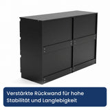 Home Collective Kommode Sideboard mit 3-6 Schubladen | Schubladenkommode Kommodenschrank Anrichte Schrank | Schlafzimmer Jugendzimmer Flur Möbel | modernes griffloses Design