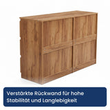 Home Collective Kommode Sideboard mit 3-6 Schubladen | Schubladenkommode Kommodenschrank Anrichte Schrank | Schlafzimmer Jugendzimmer Flur Möbel | modernes griffloses Design