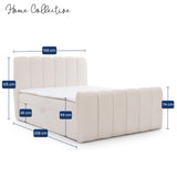 Home Collective Boxspringbett Polsterbett Doppelbett Bubble Bouclé Bett mit Stauraum viele Größen und Farben | Topper inklusive | modernes Design Schlafzimmer Jugendzimmer Möbel