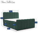 Home Collective Boxspringbett Polsterbett Doppelbett Bubble Bouclé Bett mit Stauraum viele Größen und Farben | Topper inklusive | modernes Design Schlafzimmer Jugendzimmer Möbel