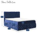 Home Collective Boxspringbett Polsterbett Doppelbett Bett mit Stauraum | Topper inklusive | modernes Design Schlafzimmer Jugendzimmer Möbel