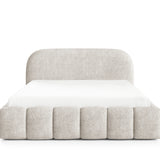 Home Collective Polsterbett Doppelbett Bett Bubble mit Stauraum und Metall-Lattenrost | Schlafzimmer Jugendzimmer Möbel | weicher Stoff modernes Design mit Steppung