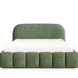 Home Collective Polsterbett Doppelbett Bett Bubble mit Stauraum und Metall-Lattenrost | Schlafzimmer Jugendzimmer Möbel | weicher Stoff modernes Design mit Steppung