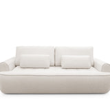 Home Collective Sofa Couch Schlafsofa ausziehbar inkl. Bettkasten Schlafcouch Gästebett 250 cm | weicher Velours & Easy Clean | Wohnzimmer Sofa quadratische Steppung | inkl. Kissen