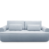 Home Collective Sofa Couch Schlafsofa ausziehbar inkl. Bettkasten Schlafcouch Gästebett 250 cm | weicher Velours & Easy Clean | Wohnzimmer Sofa quadratische Steppung | inkl. Kissen