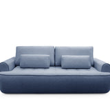 Home Collective Sofa Couch Schlafsofa ausziehbar inkl. Bettkasten Schlafcouch Gästebett 250 cm | weicher Velours & Easy Clean | Wohnzimmer Sofa quadratische Steppung | inkl. Kissen