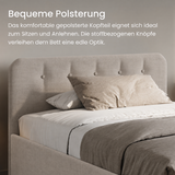 Home Collective Polsterbett 100x200 | 120x200 | 140x200 | 160x200 | 180x200 | 200x200 Doppelbett Bett mit verstellbarem Lattenrost & Stauraum