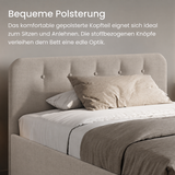 Home Collective Polsterbett 100x200 | 120x200 | 140x200 | 160x200 | 180x200 | 200x200 Doppelbett Bett mit verstellbarem Lattenrost & Stauraum