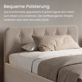 Home Collective Polsterbett 100x200 | 120x200 | 140x200 | 160x200 | 180x200 | 200x200 Doppelbett Bett mit verstellbarem Lattenrost & Stauraum