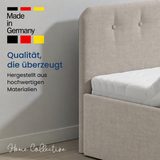 Home Collective Polsterbett 100x200 | 120x200 | 140x200 | 160x200 | 180x200 | 200x200 Doppelbett Bett mit verstellbarem Lattenrost & Stauraum