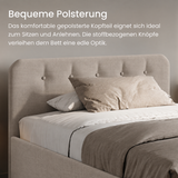 Home Collective Polsterbett 100x200 | 120x200 | 140x200 | 160x200 | 180x200 | 200x200 Doppelbett Bett mit verstellbarem Lattenrost & Stauraum
