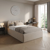 Home Collective Polsterbett 100x200 | 120x200 | 140x200 | 160x200 | 180x200 | 200x200 Doppelbett Bett mit verstellbarem Lattenrost & Stauraum, wählbare Matratze (Federkern H2 / Kaltschaum H3)