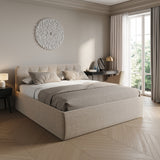 Home Collective Polsterbett 100x200 | 120x200 | 140x200 | 160x200 | 180x200 | 200x200 Doppelbett Bett mit verstellbarem Lattenrost & Stauraum, wählbare Matratze (Federkern H2 / Kaltschaum H3)