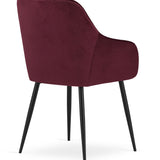 Polsterstuhl Esszimmerstuhl Stuhl Wohnzimmerstuhl - ideal für Wohnzimmer, Büro, Schlafzimmer, Esszimmer oder Wartezimmer - langlebige und bequeme Sitzlösung - schwarze Beine