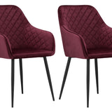 Polsterstuhl Esszimmerstuhl Stuhl Wohnzimmerstuhl - ideal für Wohnzimmer, Büro, Schlafzimmer, Esszimmer oder Wartezimmer - langlebige und bequeme Sitzlösung - schwarze Beine