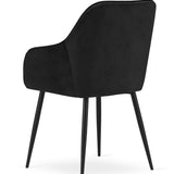 Polsterstuhl Esszimmerstuhl Stuhl Wohnzimmerstuhl - ideal für Wohnzimmer, Büro, Schlafzimmer, Esszimmer oder Wartezimmer - langlebige und bequeme Sitzlösung - schwarze Beine