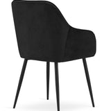 Polsterstuhl Esszimmerstuhl Stuhl Wohnzimmerstuhl - ideal für Wohnzimmer, Büro, Schlafzimmer, Esszimmer oder Wartezimmer - langlebige und bequeme Sitzlösung - schwarze Beine