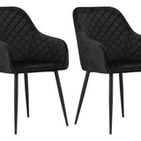 Polsterstuhl Esszimmerstuhl Stuhl Wohnzimmerstuhl - ideal für Wohnzimmer, Büro, Schlafzimmer, Esszimmer oder Wartezimmer - langlebige und bequeme Sitzlösung - schwarze Beine