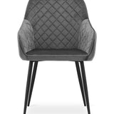 Polsterstuhl Esszimmerstuhl Stuhl Wohnzimmerstuhl - ideal für Wohnzimmer, Büro, Schlafzimmer, Esszimmer oder Wartezimmer - langlebige und bequeme Sitzlösung - schwarze Beine