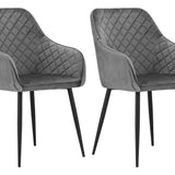 Polsterstuhl Esszimmerstuhl Stuhl Wohnzimmerstuhl - ideal für Wohnzimmer, Büro, Schlafzimmer, Esszimmer oder Wartezimmer - langlebige und bequeme Sitzlösung - schwarze Beine