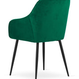 Polsterstuhl Esszimmerstuhl Stuhl Wohnzimmerstuhl - ideal für Wohnzimmer, Büro, Schlafzimmer, Esszimmer oder Wartezimmer - langlebige und bequeme Sitzlösung - schwarze Beine