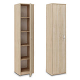Armoire polyvalente, 40 cm de largeur et 180 cm de hauteur avec quatre étagères, armoire de rangement étroite en bois MDF