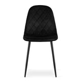 Ensemble de 4 chaises rembourrées, chaises de salle à manger, chaises de salon, rembourrées, 4x couleurs différentes