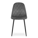 Ensemble de 4 chaises rembourrées, chaises de salle à manger, chaises de salon, rembourrées, 4x couleurs différentes